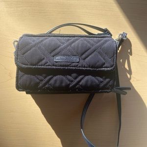 Vera Bradley Wallet Crossbody Purse Navy Blue with RFID